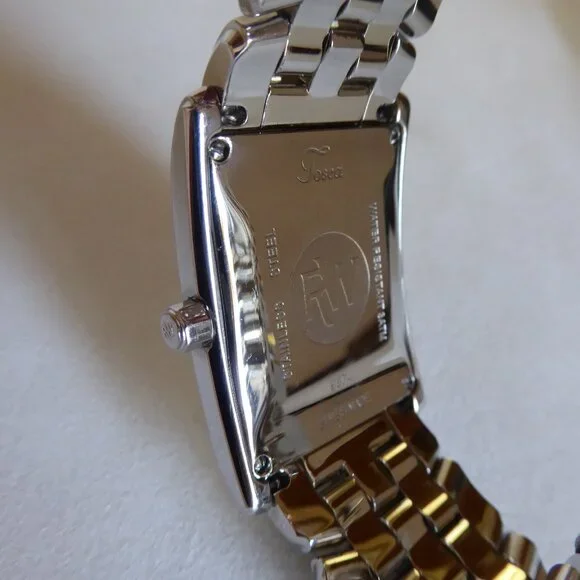 VINTAGE NEW RAYMOND WEIL MENS 9874 TOSCA SILVER DIAL15 JEWEL SWISS TANK & WALLET - Picture 9 of 16